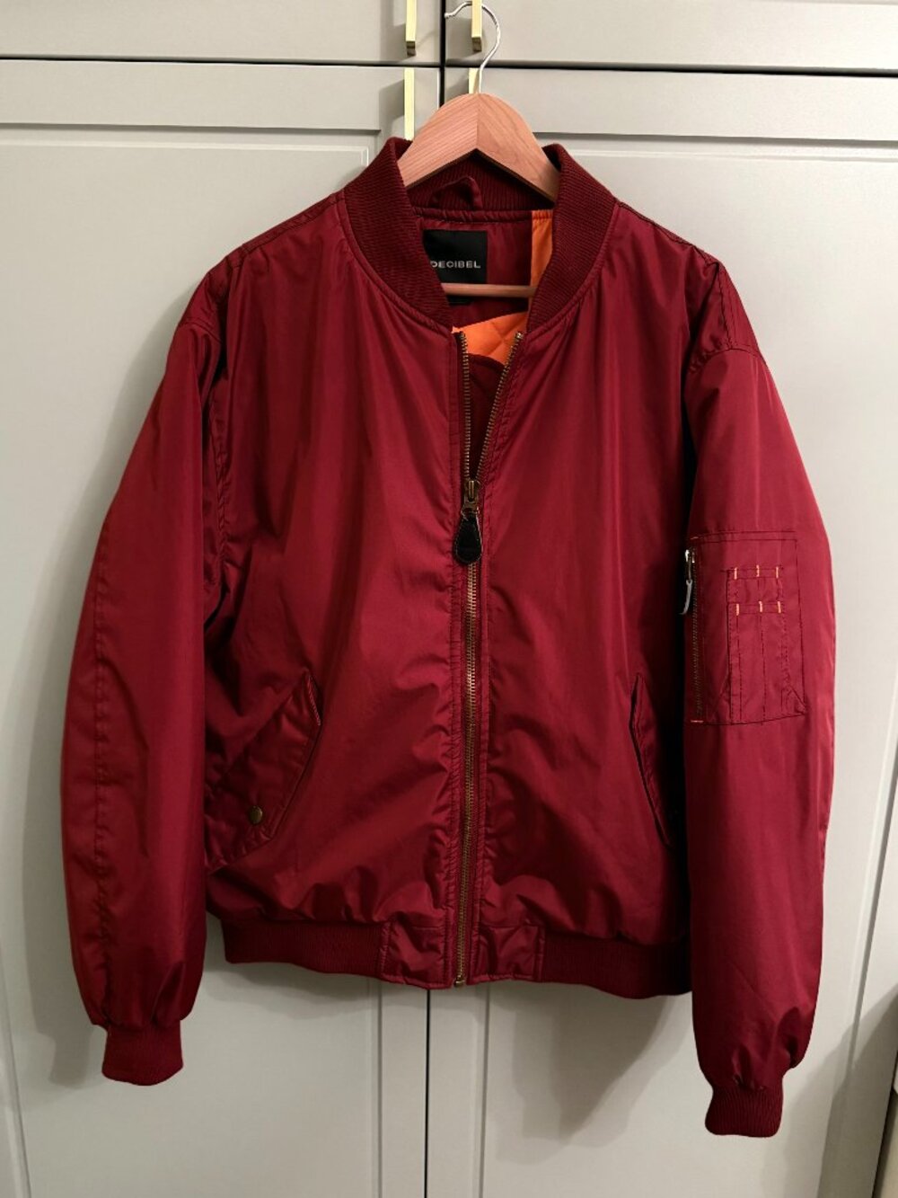 Decibel Maroon Bomber Jacket SZ XXL